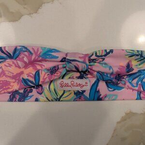 Lilly Pulitzer Twist Wrap Headband Pink Floral Boho